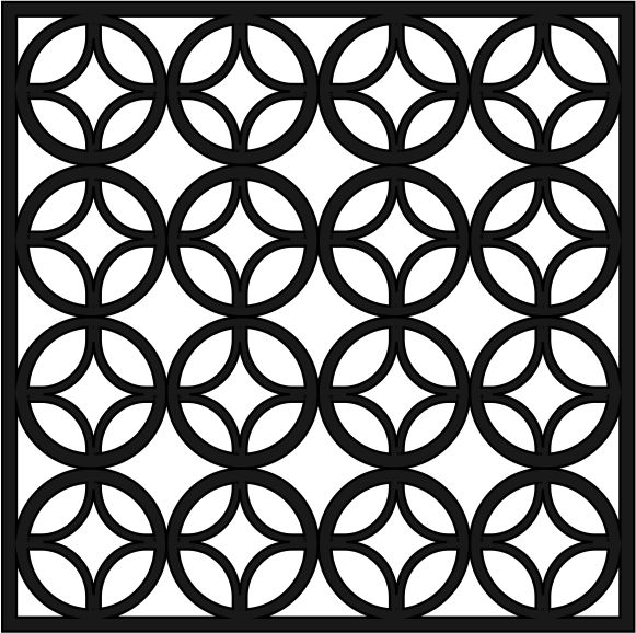 Laser Cut Background Geometric Pattern Free Vector File