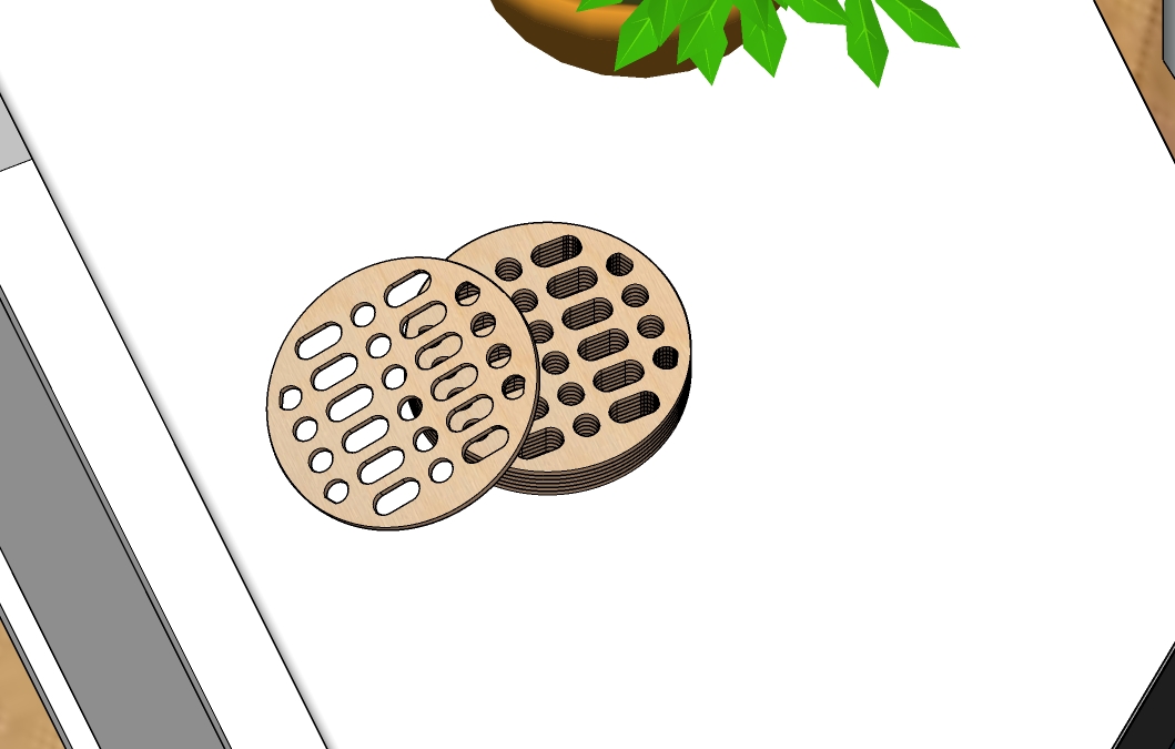 Laser Cut Beautiful Design Coasters Free DXF File