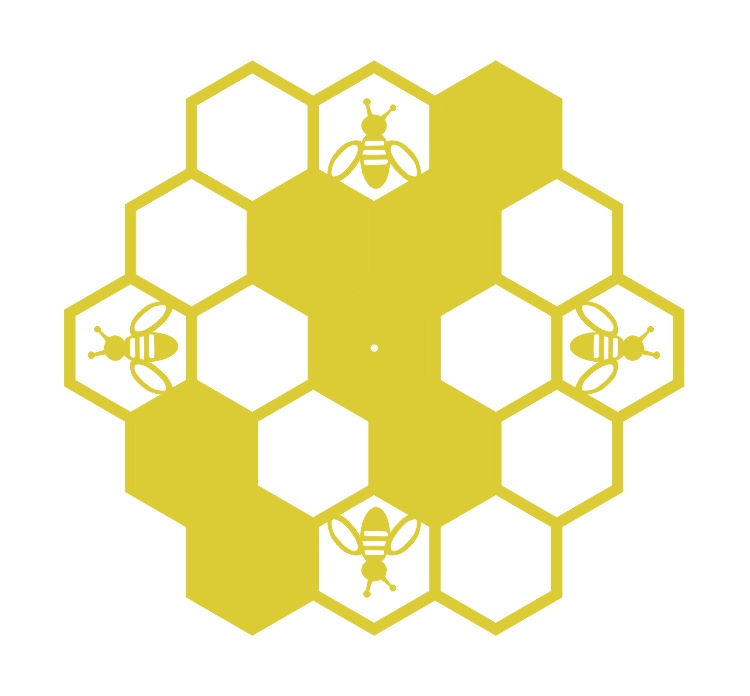 Laser Cut Bee Clock Drawing Free Vector File
