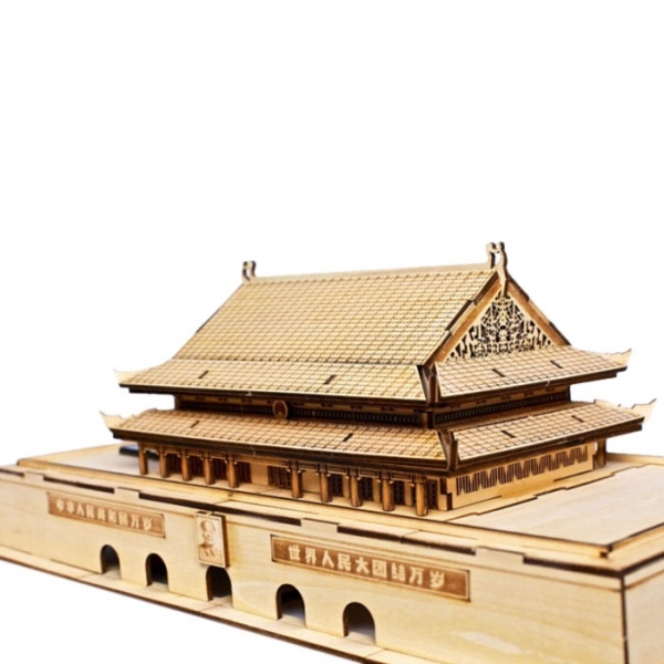 Laser Cut Beijing Tiananmen Puzzle Free Vector File