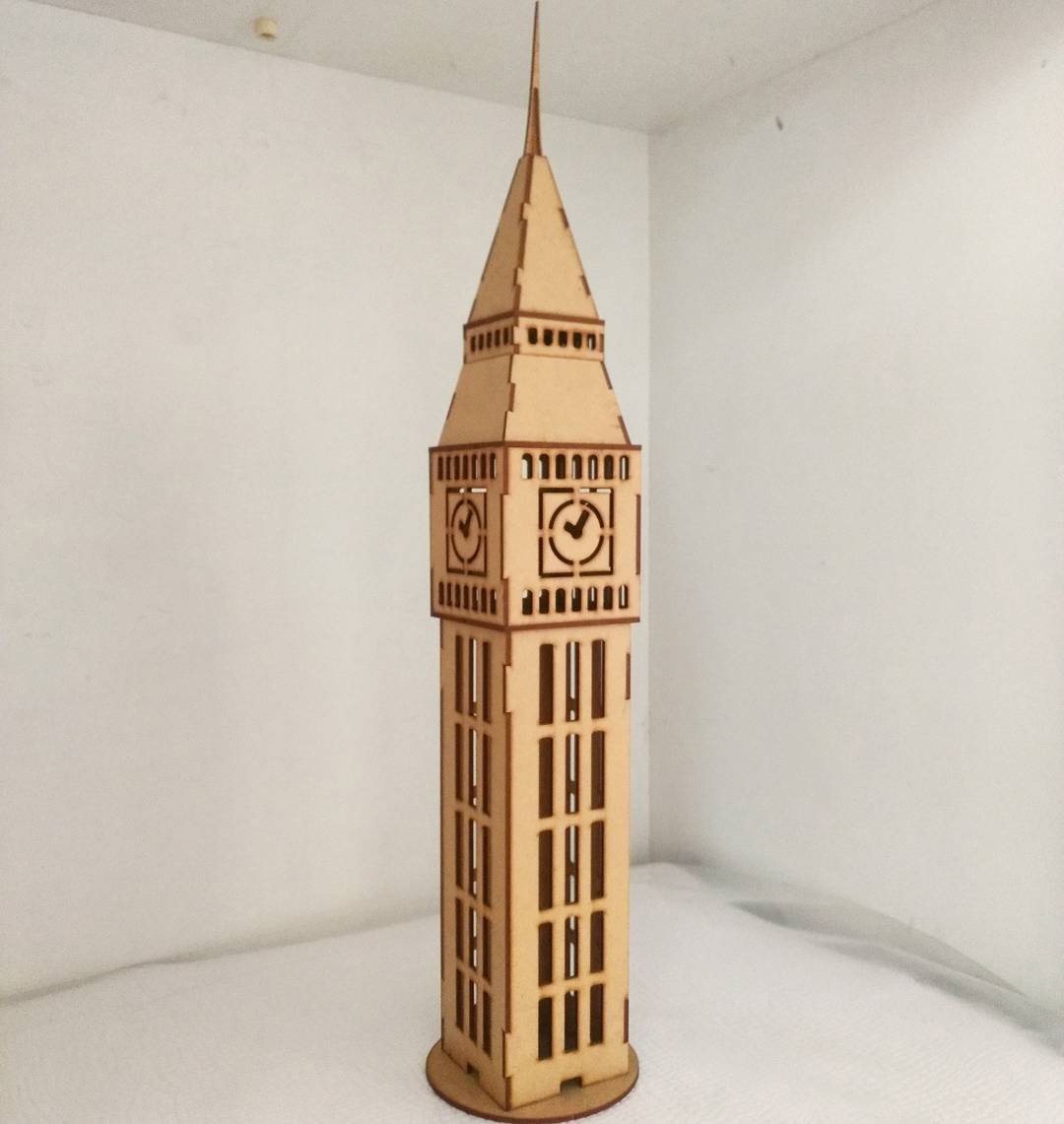 Laser Cut Big Ben 3d Model Free Vector File
