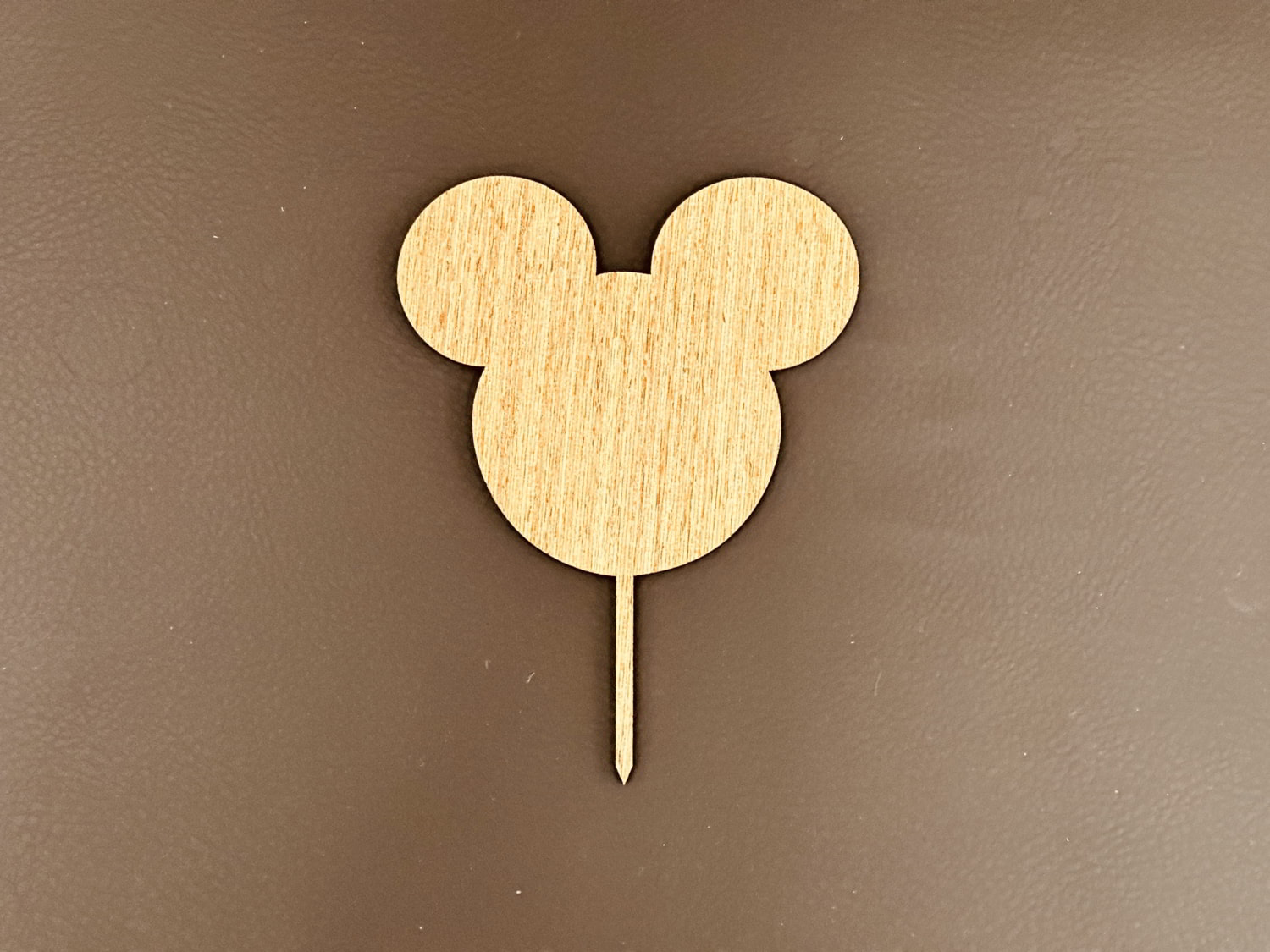 Laser Cut Blank Mickey Mouse Cake Topper Free Vector File