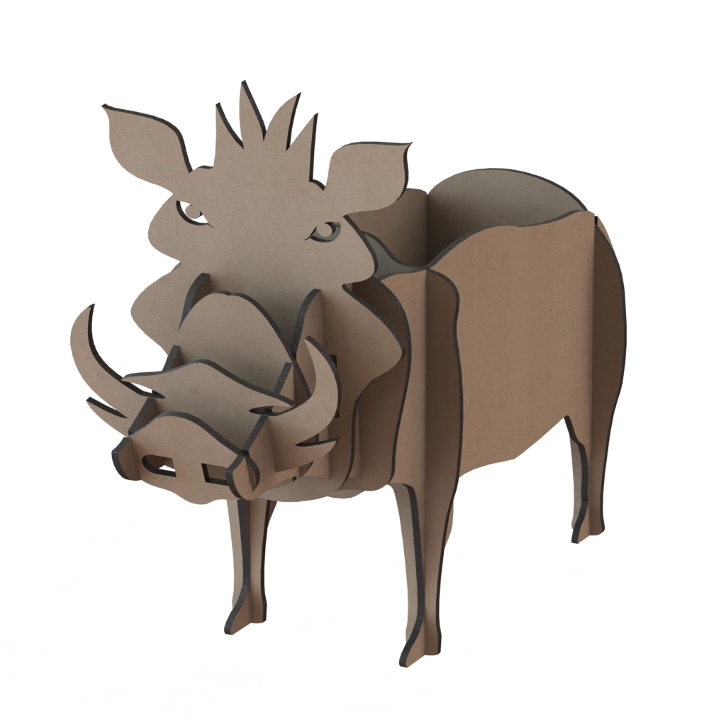 Laser Cut Boar Tv Remote Controller Stand Holder Free Vector File