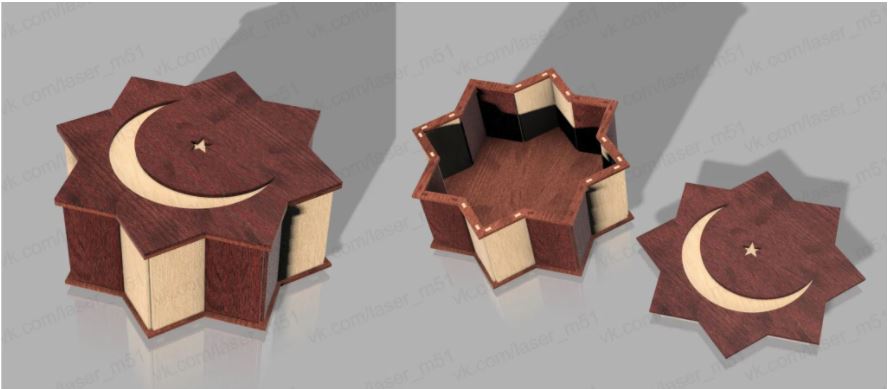 Laser Cut Box 3mm Plywood Free Vector File