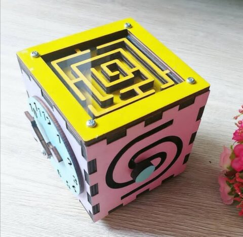 Laser Cut Busy Board For Kids Free DXF File