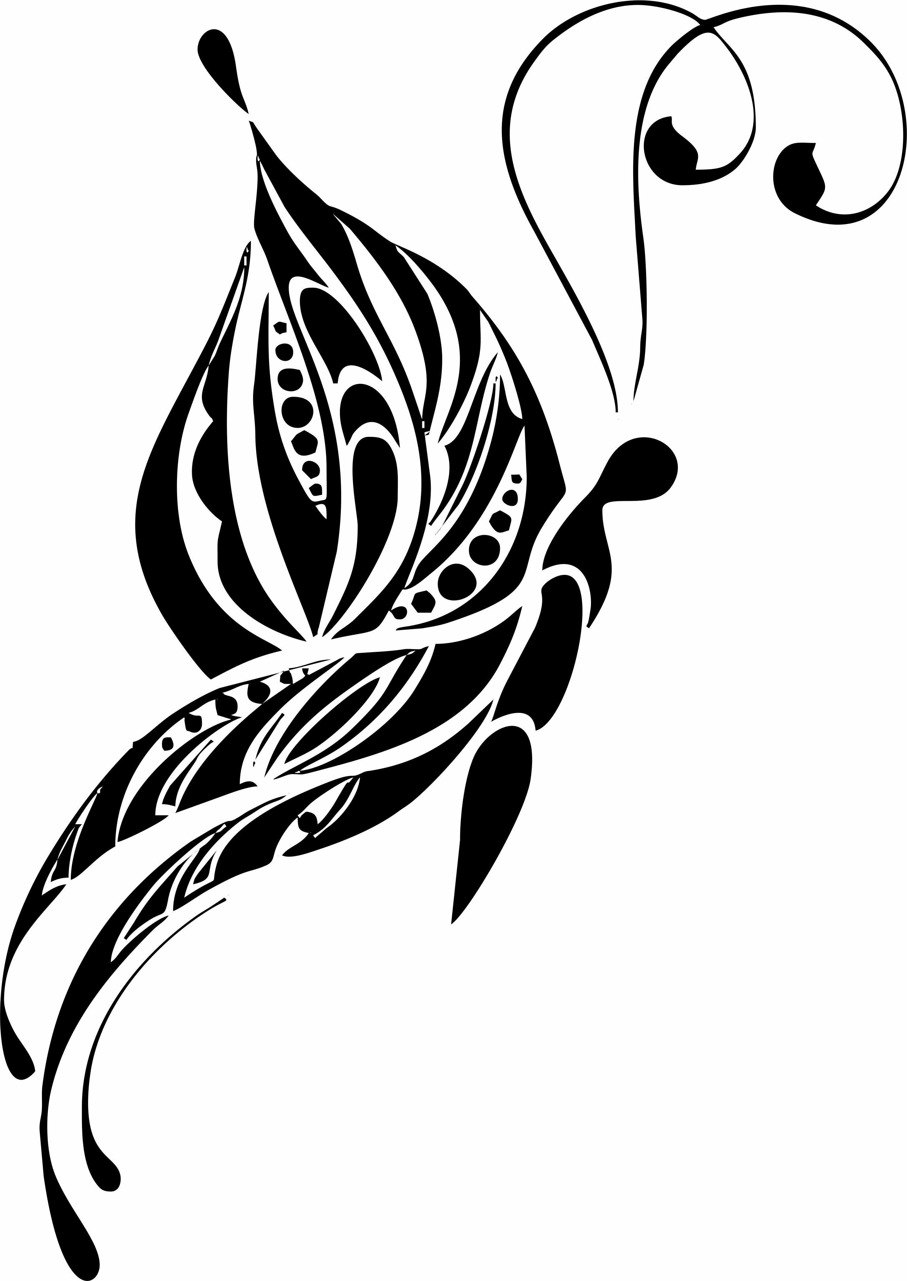 Laser Cut Butterfly Design Free DXF File