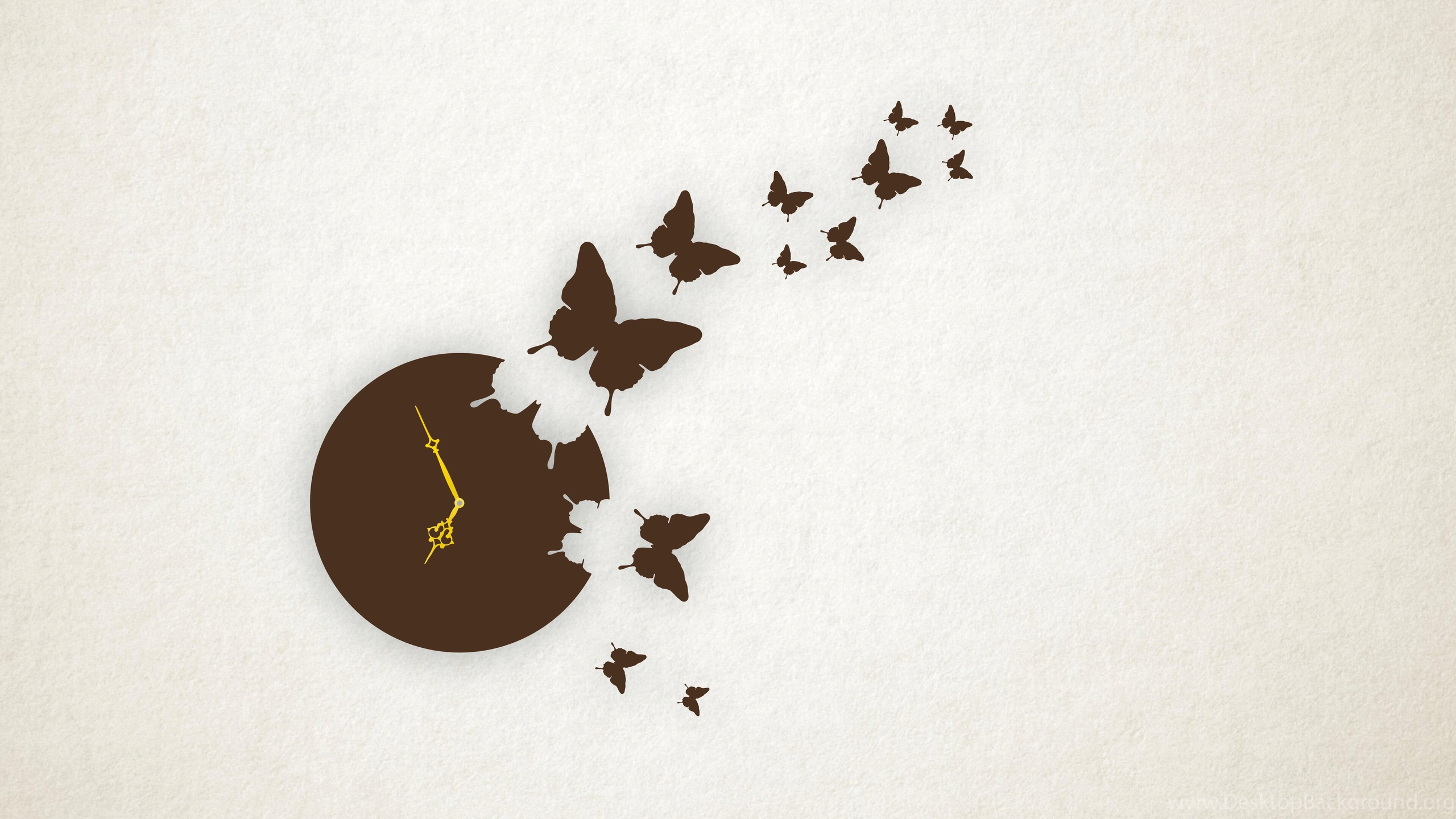 Laser Cut Butterfly Wall Clock 3d Puzzle Free Vector File