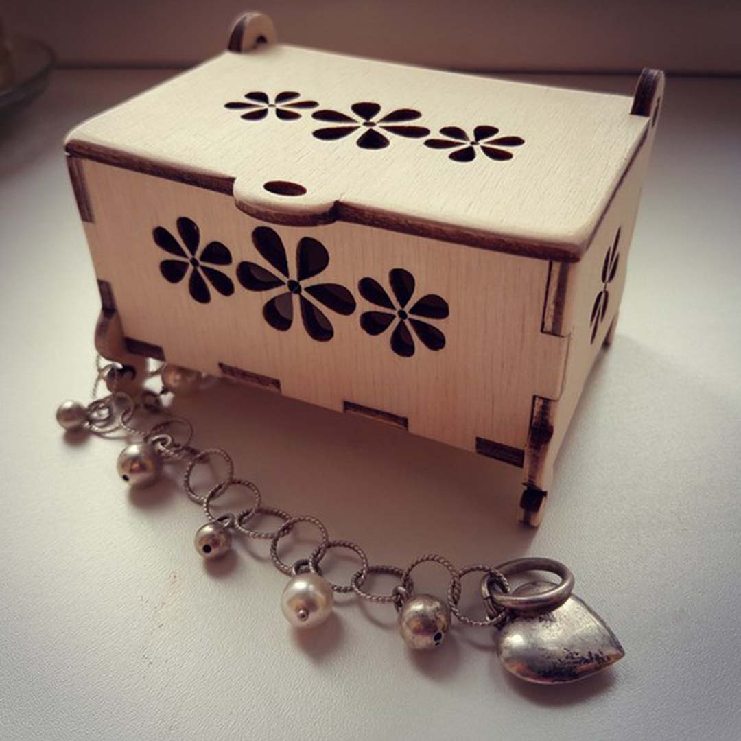 Laser Cut Casket Box Plywood 4mm Free Vector File