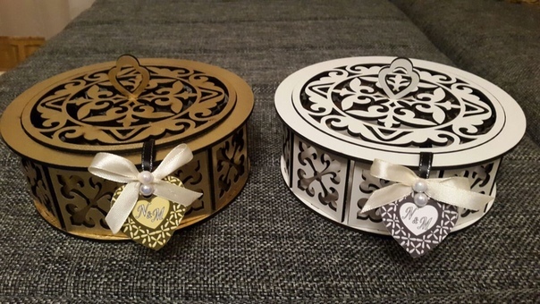 Laser Cut Casket Pair Free DXF File