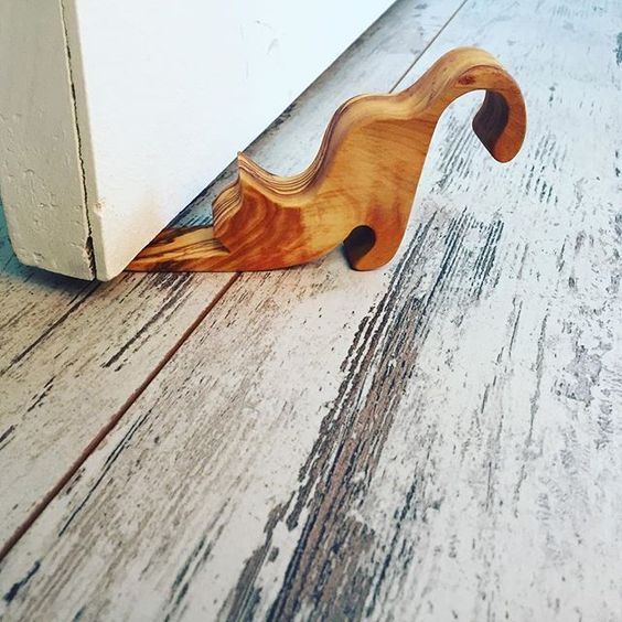 Laser Cut Cat Shaped Door Wedge Free DXF File
