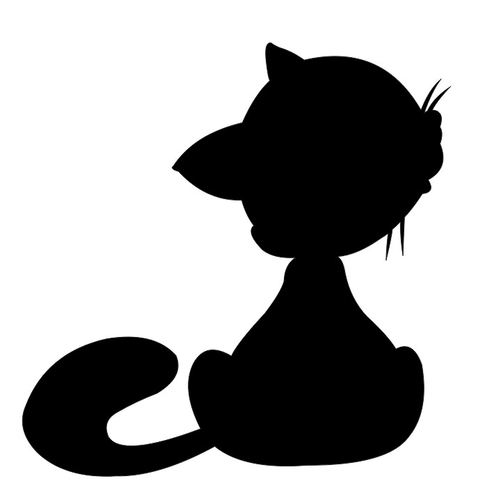 Laser Cut Cat Tag Personalized Pet Silhouette Free Vector File