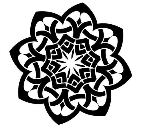 Laser Cut Celtic Ornament Pattern Free DXF File