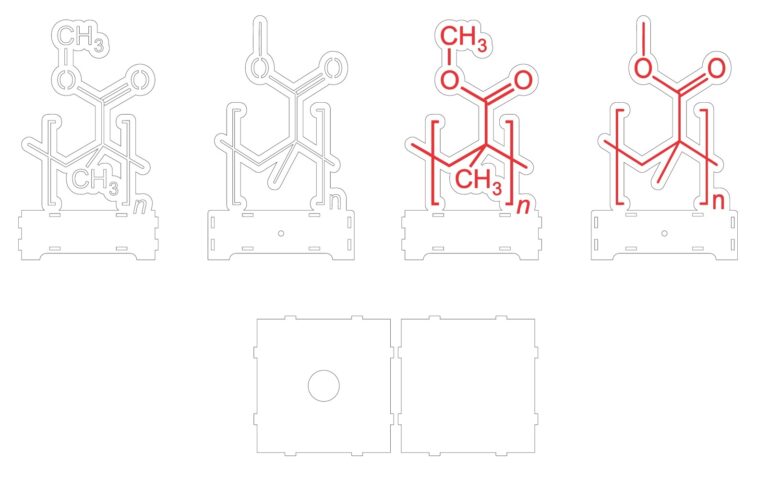 Laser Cut Chemistry Lamp Acrylic Night Light Free Vector File