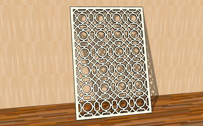 Laser Cut Classic Grill Frame Panels Free Vector File