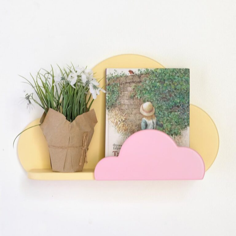 Laser Cut Cloud Shelf For Kids Room Free Vector File