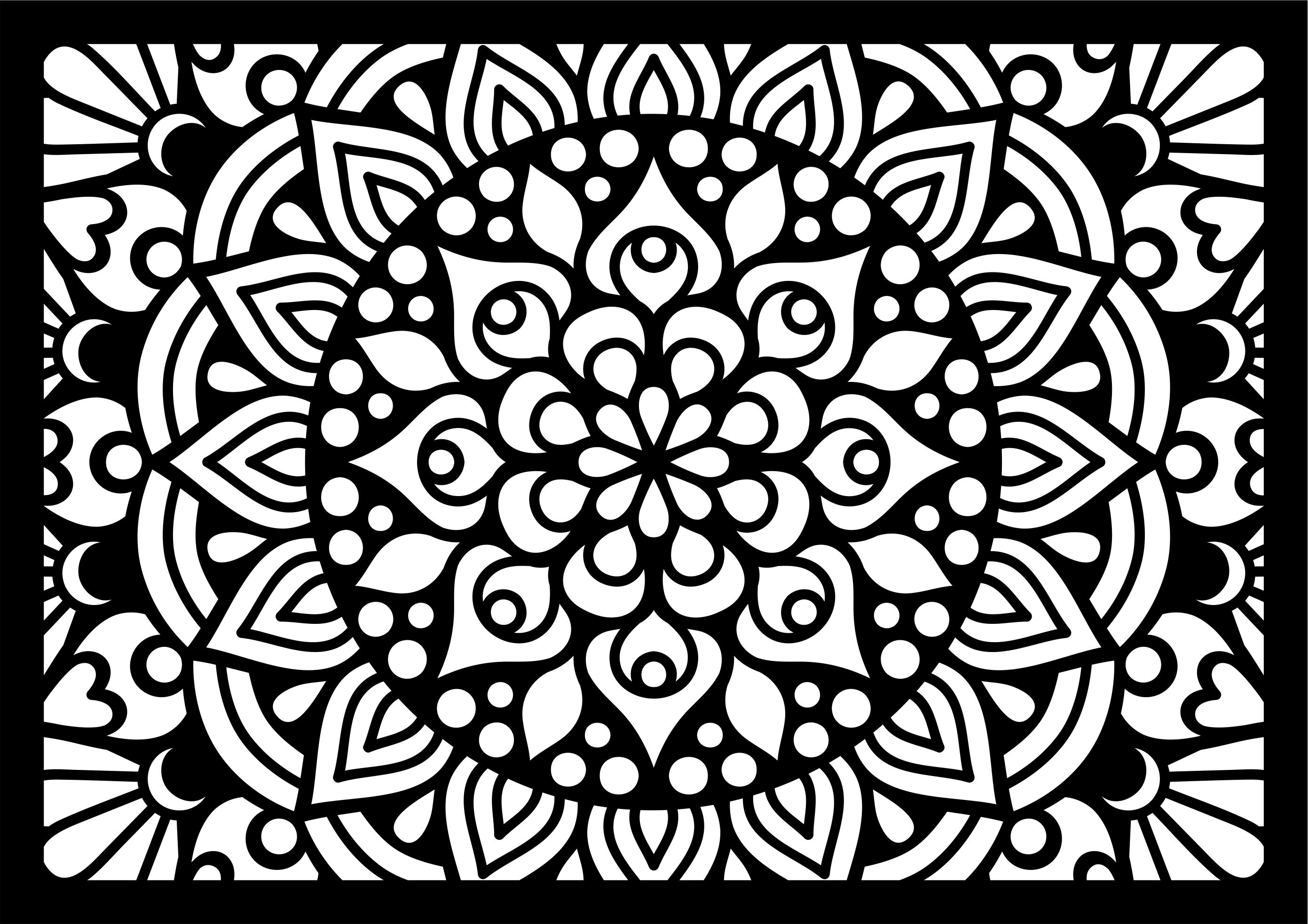 Laser Cut Cnc Jali Cutting Pattern Screen Design Free Vector File