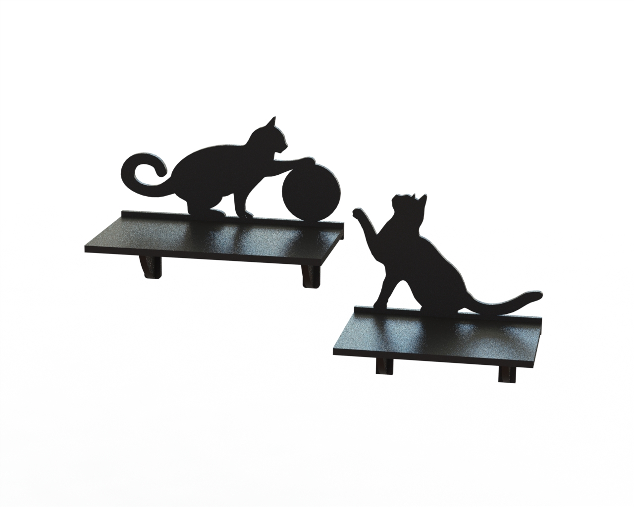 Laser Cut Cnc Project Cat Shaped Rack Free Vector File