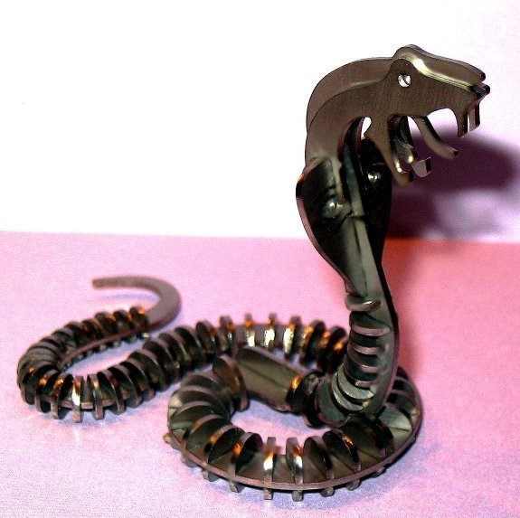 Laser Cut Cobra 3d Puzzle Free DXF File