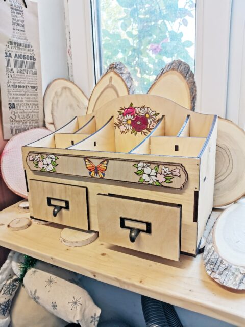 Laser Cut Cosmetics Jewelry Organizer Storage Box With Drawers Free Vector File