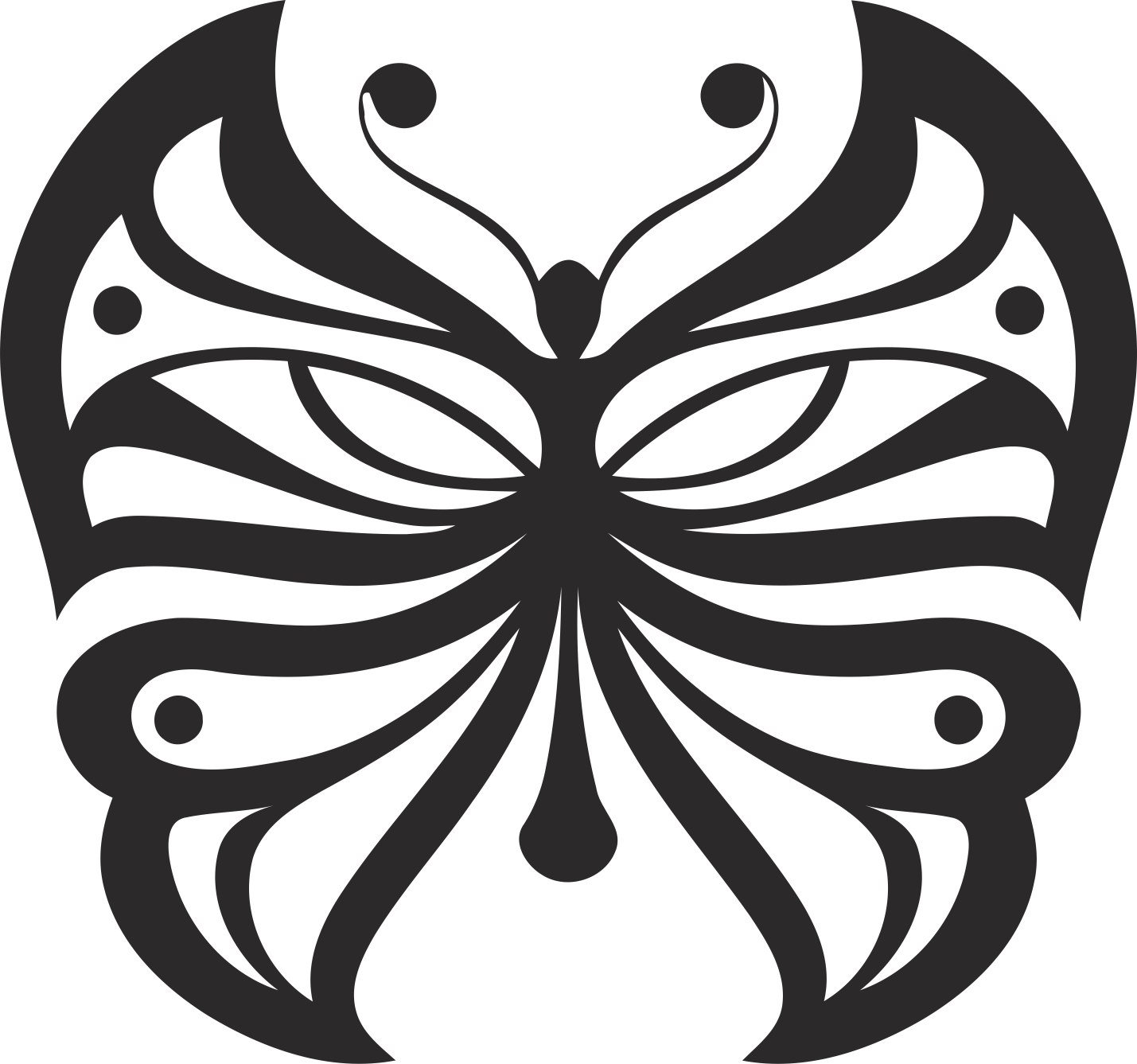 Laser Cut Decor Butterfly Free Vector File