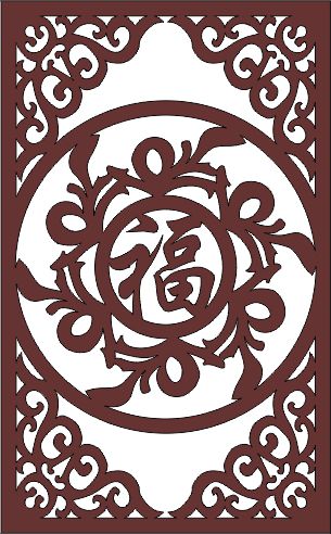 Laser Cut Decor Seamless Separator Jali Free DXF File