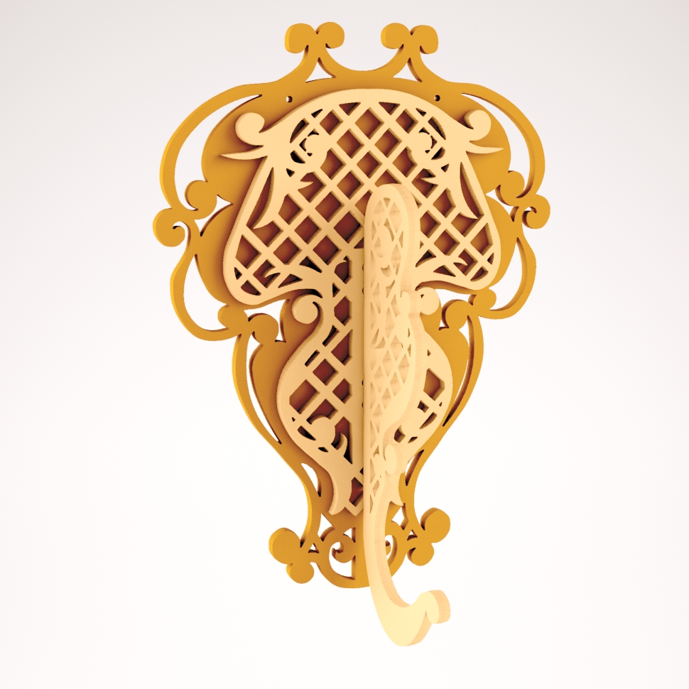 Laser Cut Decoration Wall Hanger For Laser Cut Free DXF File