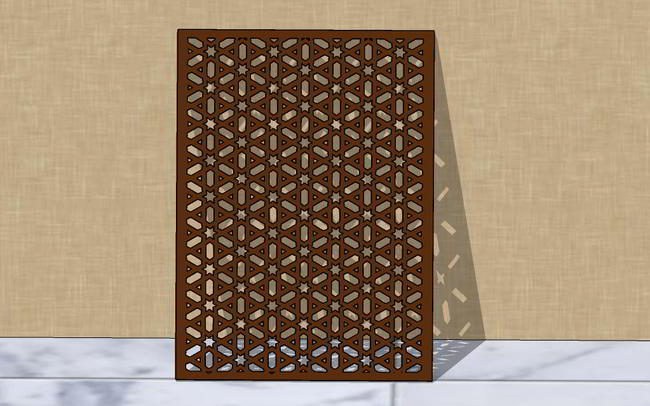 Laser Cut Decorative Grill Design Free Vector File