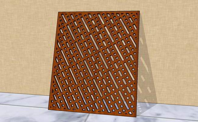 Laser Cut Decorative Jali Wall Panel Free Vector File