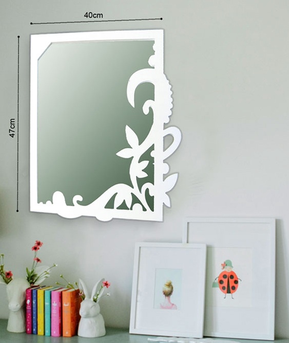 Laser Cut Decorative Mirror Frame Free DXF File