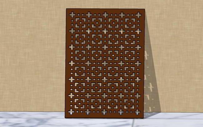 Laser Cut Decorative Seamless Grill Design Free Vector File