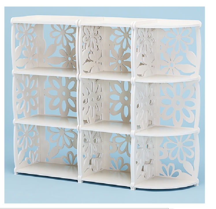 Laser Cut Decorative Shelf Bookcase Free Vector File