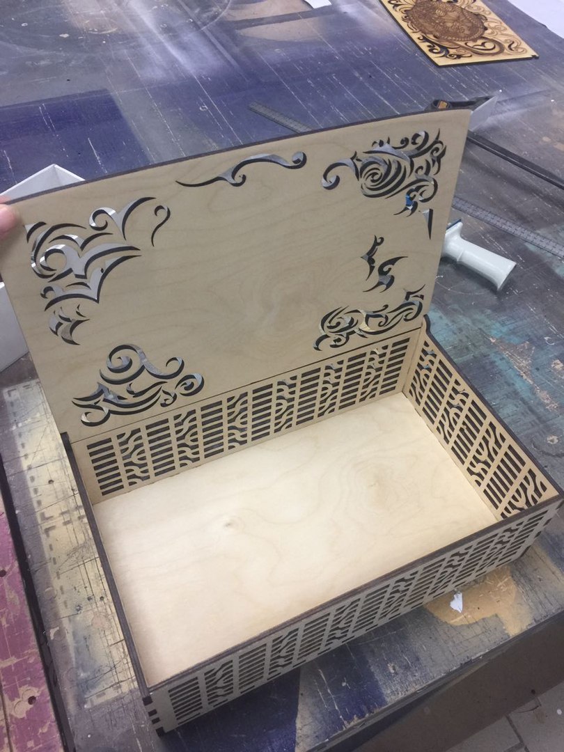 Laser Cut Decorative Tea Box With Tea Kettle Teapot Drawing Engraving Free Vector File