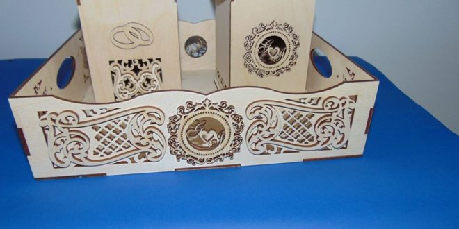 Laser Cut Decorative Trays Box Free Vector File