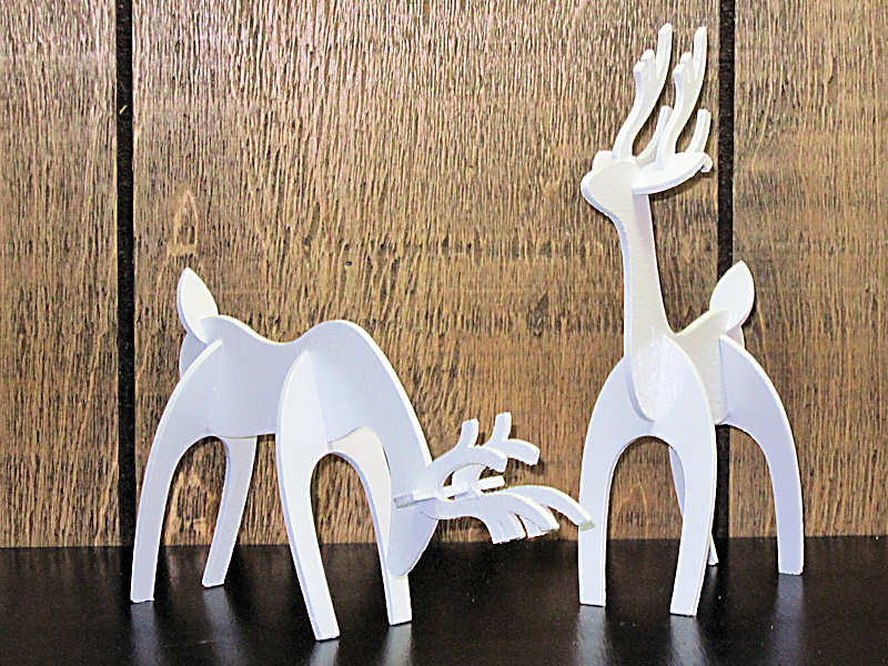 Laser Cut Deer Table Decoration Free DXF File