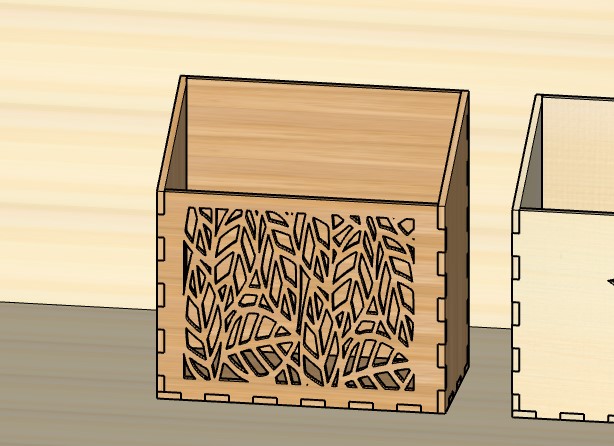 Laser Cut Distinguished Pen Pencil Holder Paper Box 3mm Free Vector File