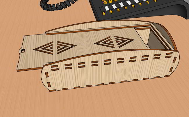 Laser Cut Diy Decorative Gift Box Hamper For Presents 3mm Free DXF File