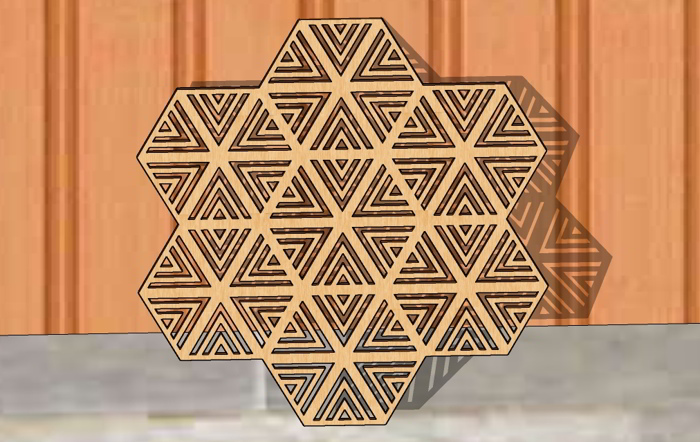 Laser Cut Diy Room Divider Decorative Grill Panel Jali Design Elements Free DXF File