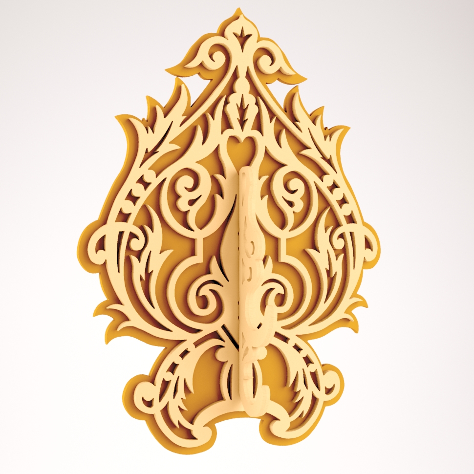 Laser Cut Diy Wood Decorative Wall Hooks Hanger For Laser Cut Free DXF File