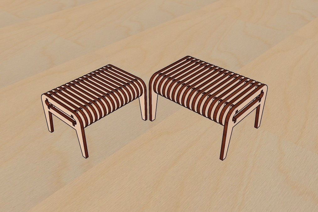 Laser Cut Dollhouse Furniture Miniature Table Toy Design Free DXF File