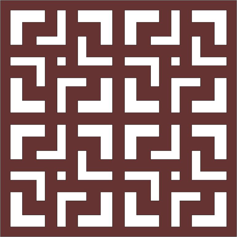 Laser Cut Drawing Room Jali Floral Seamless Panel Free DXF File