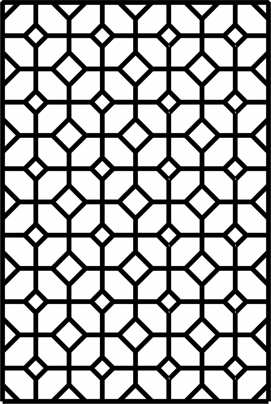 Laser Cut Drawing Room Lattice Separator Seamless Free DXF File