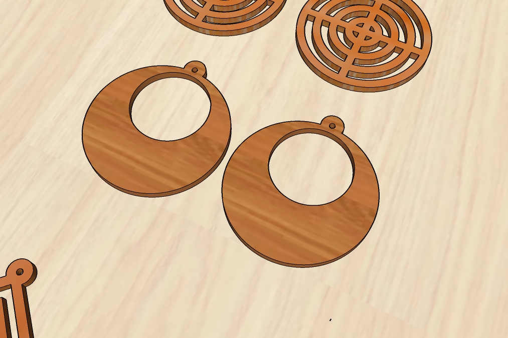 Laser Cut Earrings Dangle Designs For Women Free Vector File