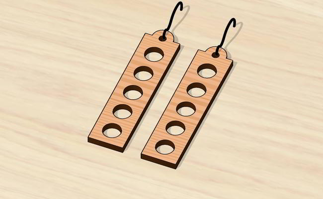 Laser Cut Earrings Free DXF File