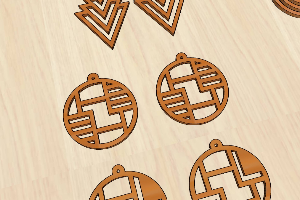 Laser Cut Earrings Templates For Women Jewelry Pendants Free Vector File