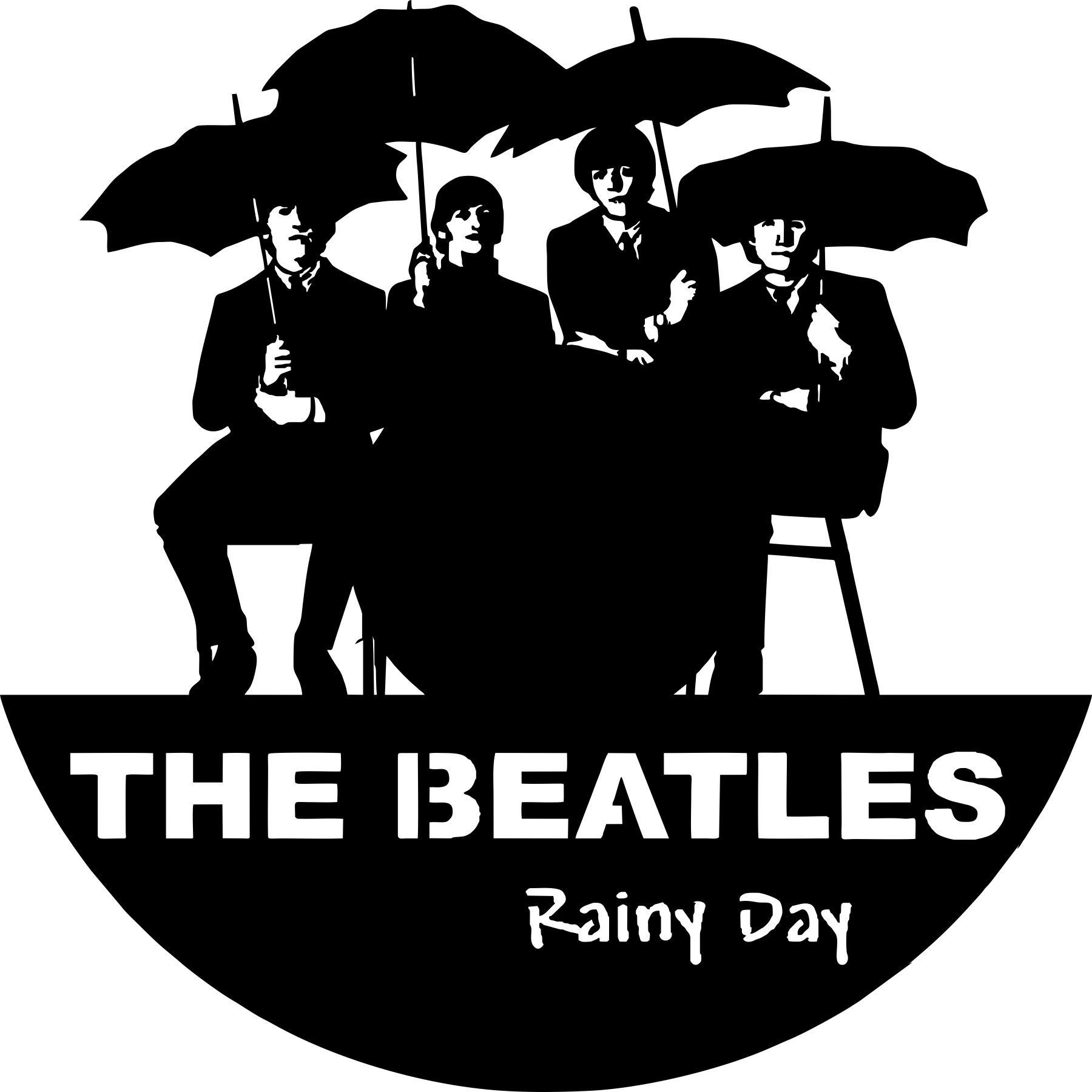 Laser Cut Epic Beatles Vinyl Wall Clocks Template Free Vector File