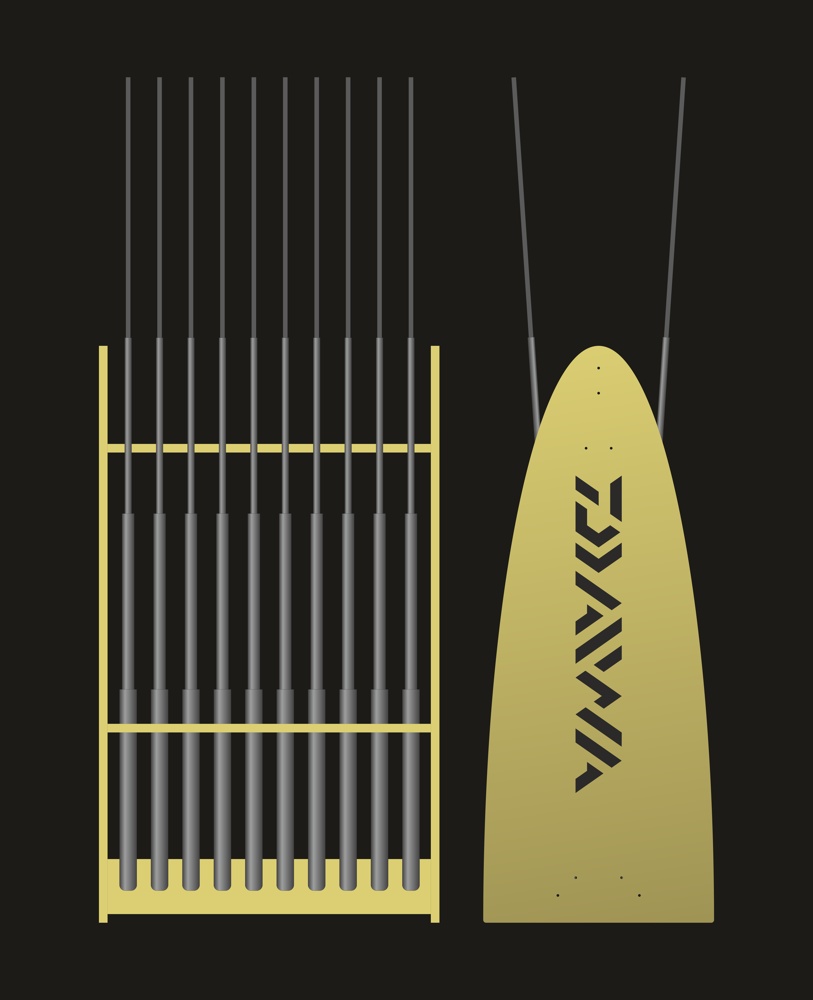 Laser Cut Fishing Pole Holder Free Vector File
