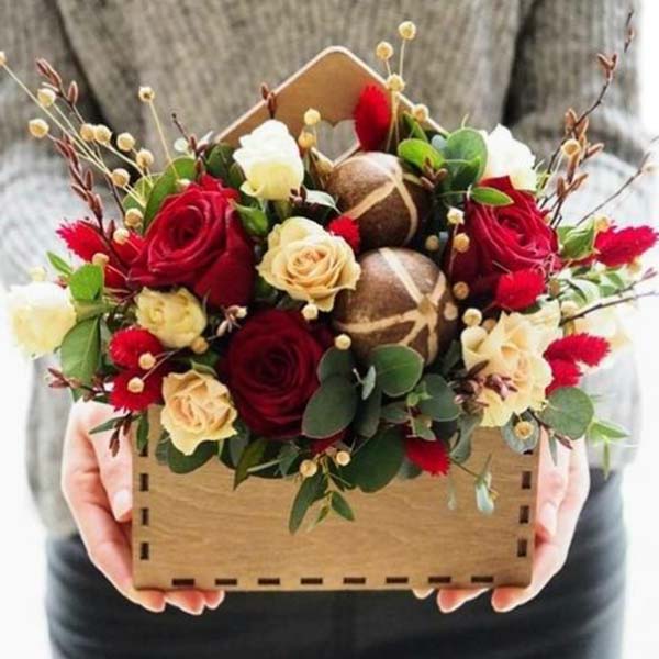 Laser Cut Flower Box Envelope Home Decor Free DXF File