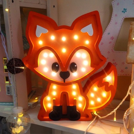 Laser Cut Fox Nightlight Lamp Free Vector File