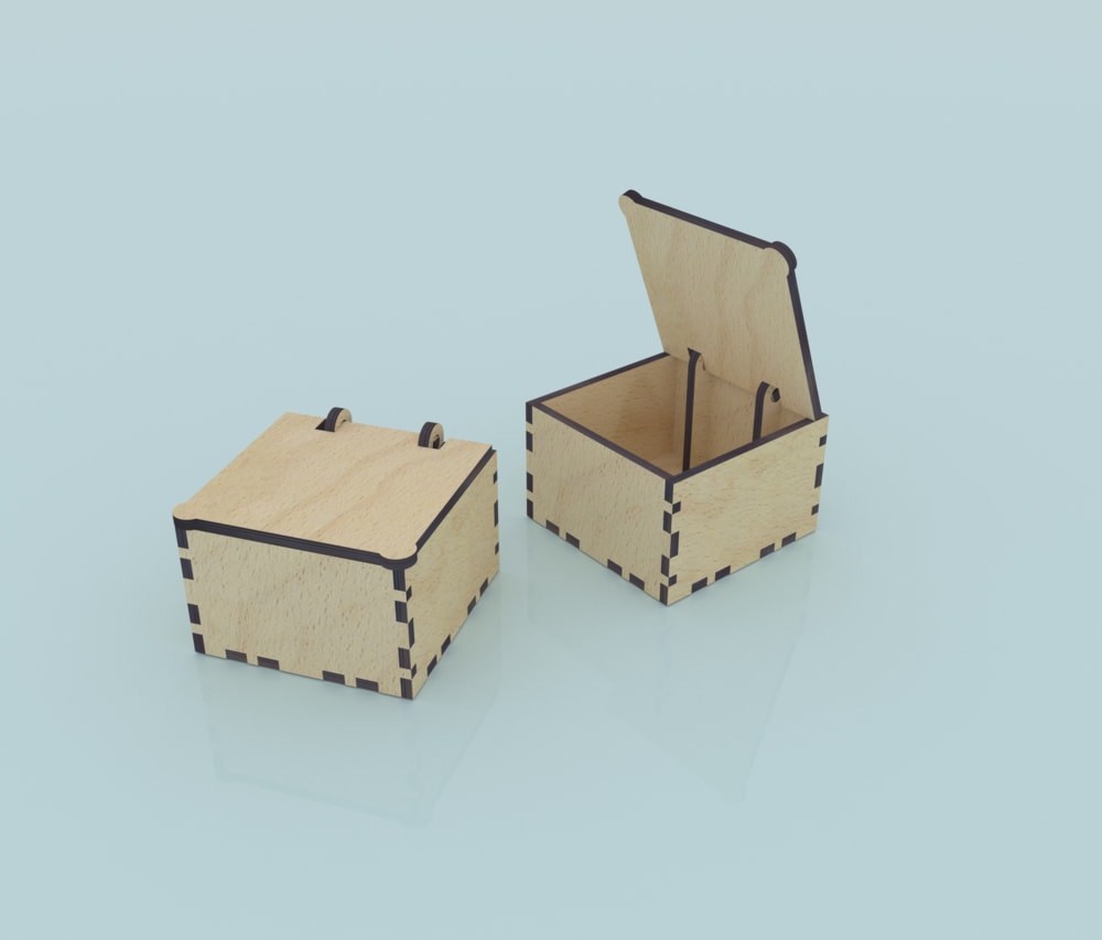 Laser Cut Frog Box 4mm Free Vector File