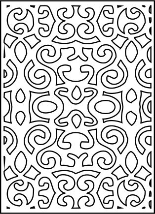 Laser Cut Geometric Jali Pattern Design Free Vector File